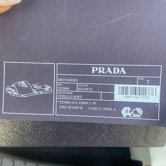 Prada slides men size 7 - Picture 4 of 4